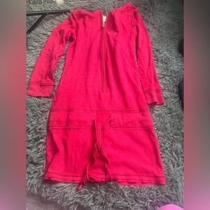 ⭐️Vintage Hollister Vibrant Pink Zip-Up Dress‎